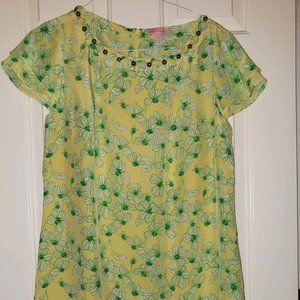 Lilly Pulitzer Joann Dress - Size 14, 100% Silk